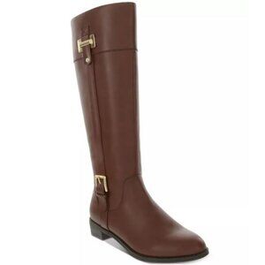 Karen Scott Womens Deliee 2 Cushioned Round Toe Riding Boots Cognac Sze 6.5M NWB
